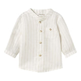 Mayoral Camicia tinta unita con Fantasia A Righe Panna per Neonato 11033X PANNA MAYORAL 