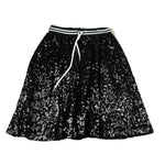 John Richmond Gonna Tinta Unita con Paillettes per Bambina RGP26195GO NERO JOHN RICHMOND 