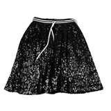 John Richmond Gonna Tinta Unita con Paillettes per Bambina RGP26195GO NERO JOHN RICHMOND 