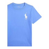 Ralph Lauren T-Shirt Girocollo Tinta Unita con Stampa per Bambino 322832907037J AZZURRO RALPH LAUREN 