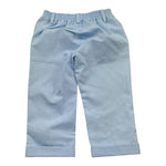 Le Bebe' Pantalone Tinta Unita con Elastico In Vita per Neonato LBB5351 AZZURRO LE BEBE' 