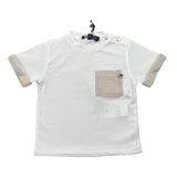 Please T-Shirt Tinta Unita con Stampa per Neonato MBA4030B71 BIANCO PLEASE 