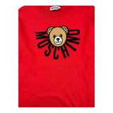 MOSCHINO abito in maglia girocollo tinta unita con stampa Rosso per Bambina HDV0GZ ROSSO MOSCHINO 