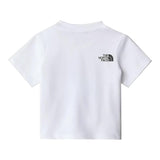 The North Face T-Shirt Girocollo Tinta Unita con Stampa per Neonato NF0877JFN4 BIANCO THE NORTH FACE 
