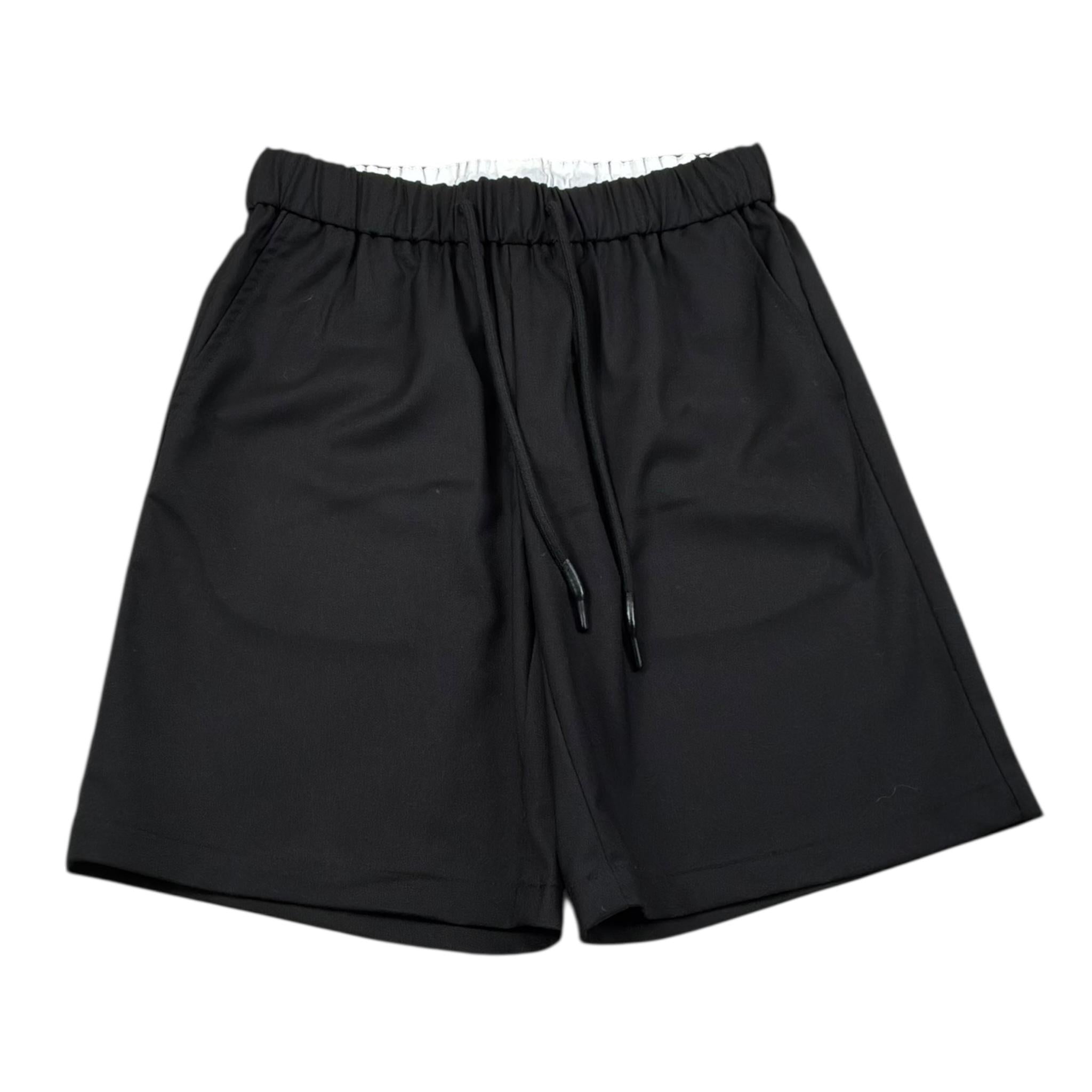 John Richmond Bermuda Tinta Unita con Elastico In Vita per Bambino RBP26242BE NERO JOHN RICHMOND 