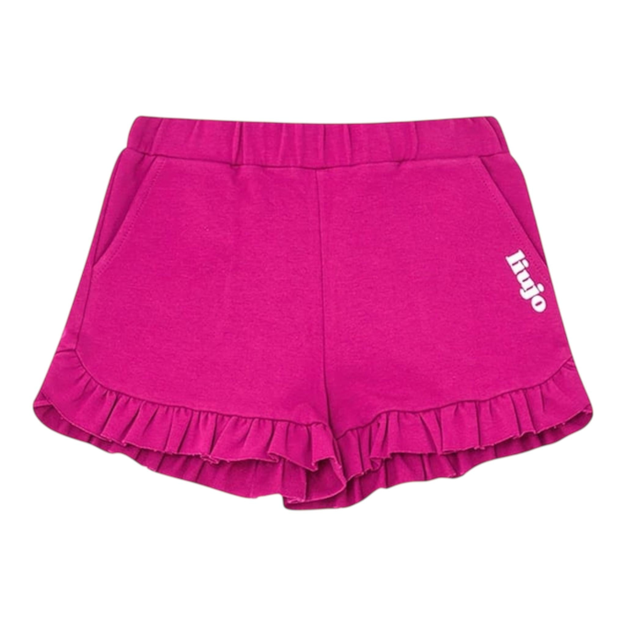 Liu Jo Short Tinta Unita con Logo per Neonata KA3058N FUXIA LIU JO 
