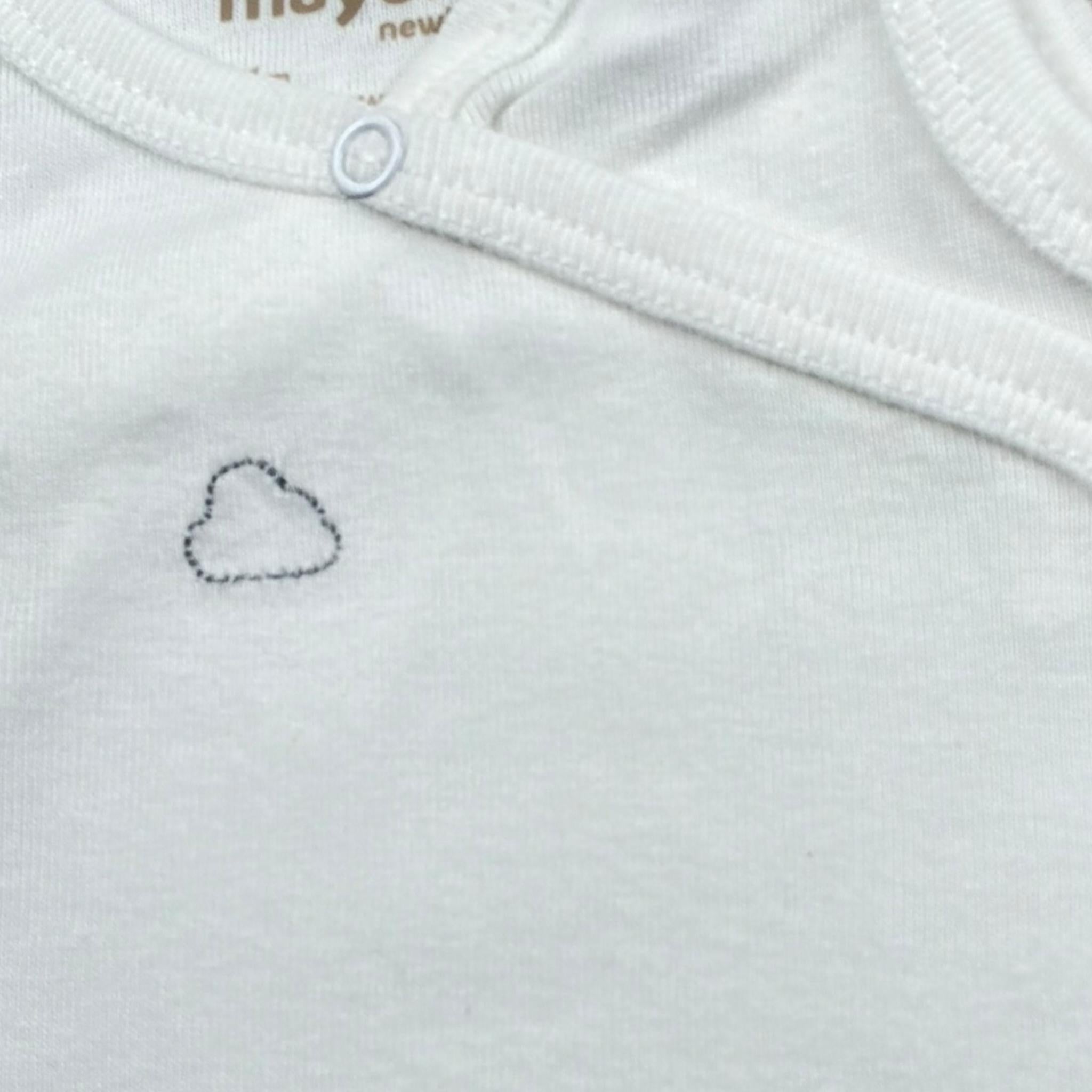 Mayoral Body Giromanica Tinta Unita per Neonato 17066 BIANCO MAYORAL 