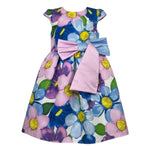 Meilisa Bai Abito Cerimonia Giromanica Stampa Fantasia Fiori per Bambina FL6283 BLU MEILISA BAI 