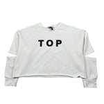 Dixie Felpa Chiusa Girocollo Tinta Unita con Stampa per Bambina LB10042G74 PANNA DIXIE 