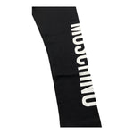 MOSCHINO leggins tinta unita con stampa logo Nero per Bambina HDP067 NERO MOSCHINO 