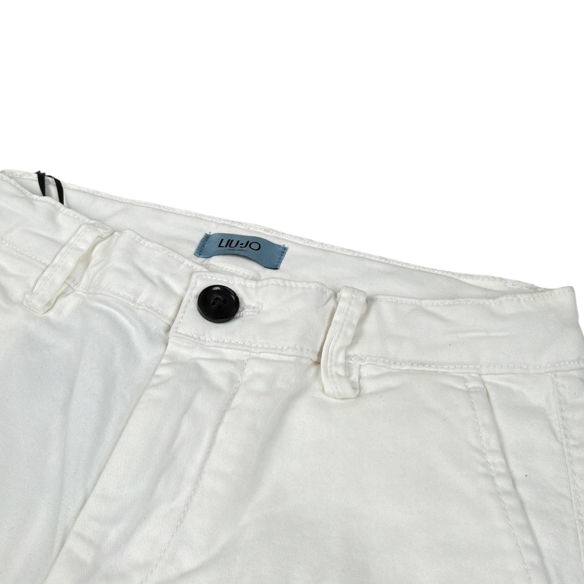 Liu Jo Pantalone tinta unita con Girovita Regolabile Bianco per Bambino QA2057 BIANCO LIU JO 