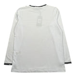 Dsquared2 Shirt Girocollo Tinta Unita con Stampa per Bambino 1231M1362 BIANCO DSQUARED2 