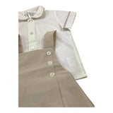 Colibri Completo 2 Pezzi Camicia-Salopette Bicolore per Neonato 2CCTCP BIANCO/BEIGE COLIBRI 