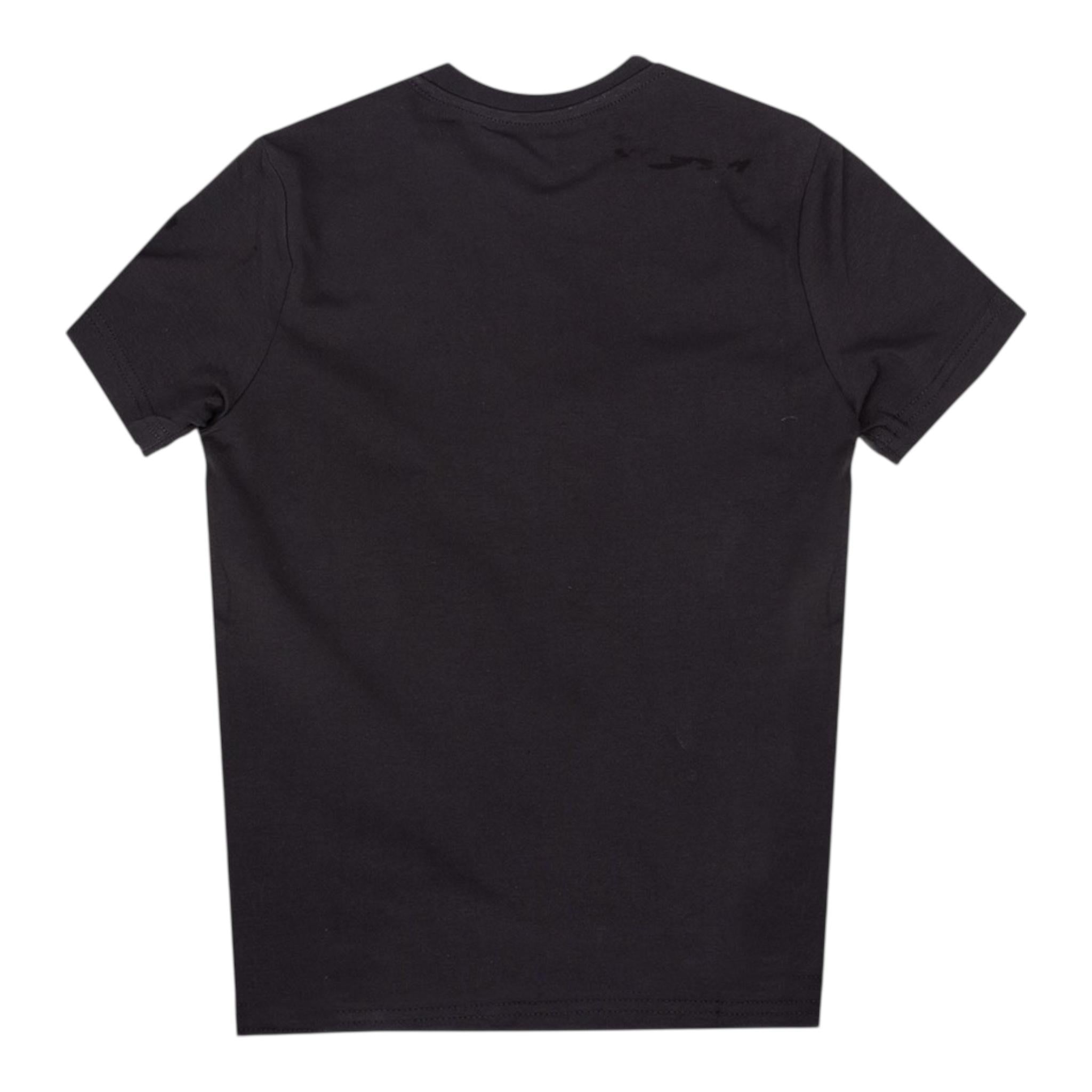Dsquared2 T-Shirt Girocollo Tinta Unita con Stampa per Bambino DQ1808 NERO DSQUARED2 