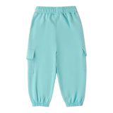 Sarabanda Pantalone Tinta Unita con Elastico In Vita per Bambina 0B218 VERDE ACQUA SARABANDA 