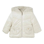 MAYORAL giubbino reversibile tinta unita con zip e cappuccio Beige per Neonata 2480 BEIGE MAYORAL 