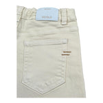 Vicolo Short In Denim Tinta Unita con Girovita Regolabile per Bambina 3146S00016 PANNA VICOLO 