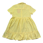 Saint Barth Abito Mezza Manica Tinta Unita In Pizzo Sangallo per Bambina SANGALLO GIALLO SAINT BARTH 