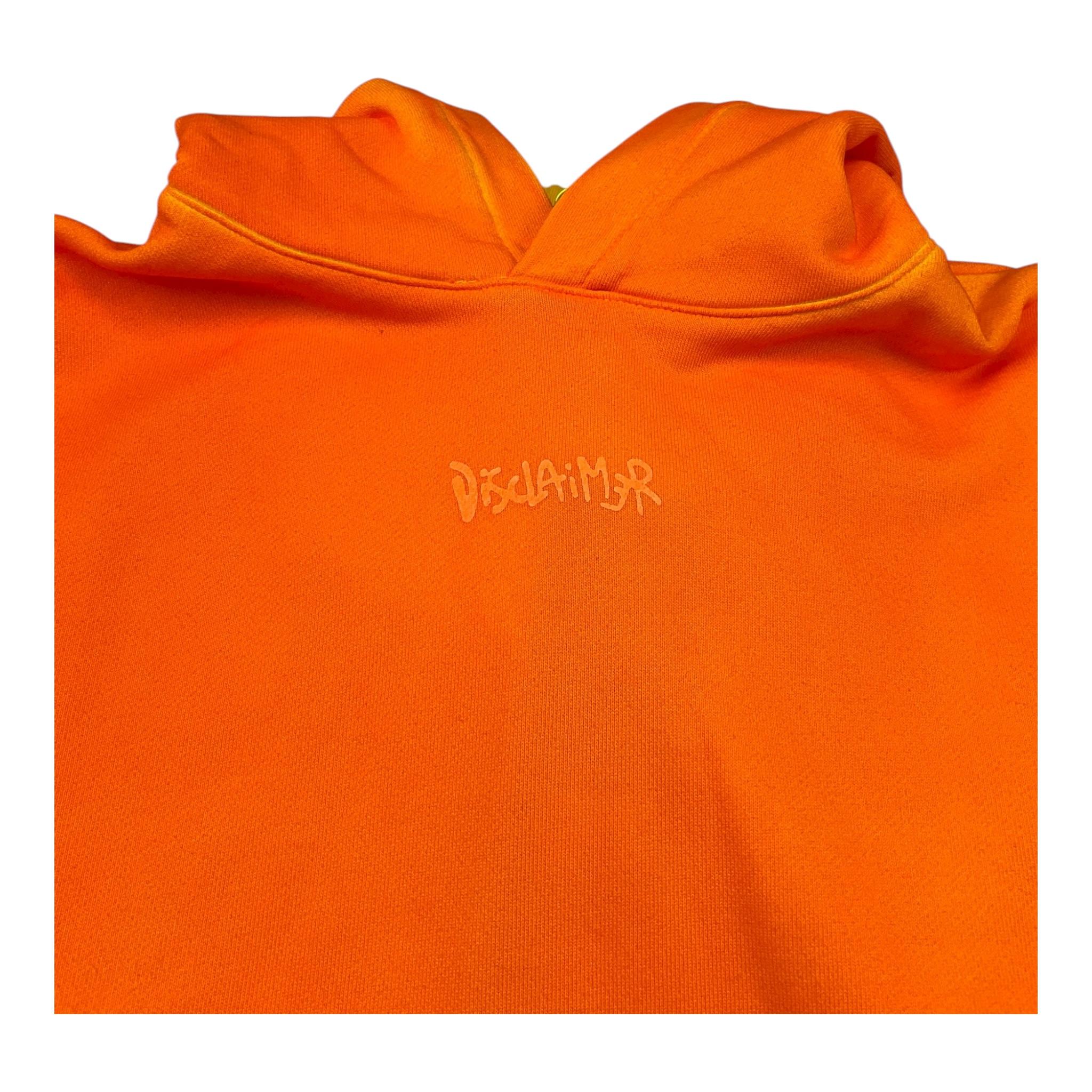 Disclaimer Felpa Chiusa con Cappuccio Tinta Unita per Bambino 25EDK58438 ARANCIONE DISCLAIMER 