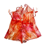 Mefui Tuta Intera Bretelline Stampa Fantasia per Bambina MJ251533 ARANCIONE MEFUI 