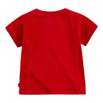 Levi'S T-Shirt Girocollo Tinta Unita con Logo per Neonato 6E8157XXX ROSSO LEVI'S 