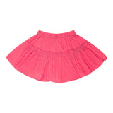 Twinset Ginna Tinta Unita Con Elastico In Vita E Balze Fuxia Per Neonata
