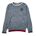 Trussardi Maglia Girocollo Tinta Unita per Bambino TBP26150MA BLU TRUSSARDI 