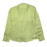 Alessandro Lamura Camicia Manica Lunga Tinta Unita Verde Per Bambino