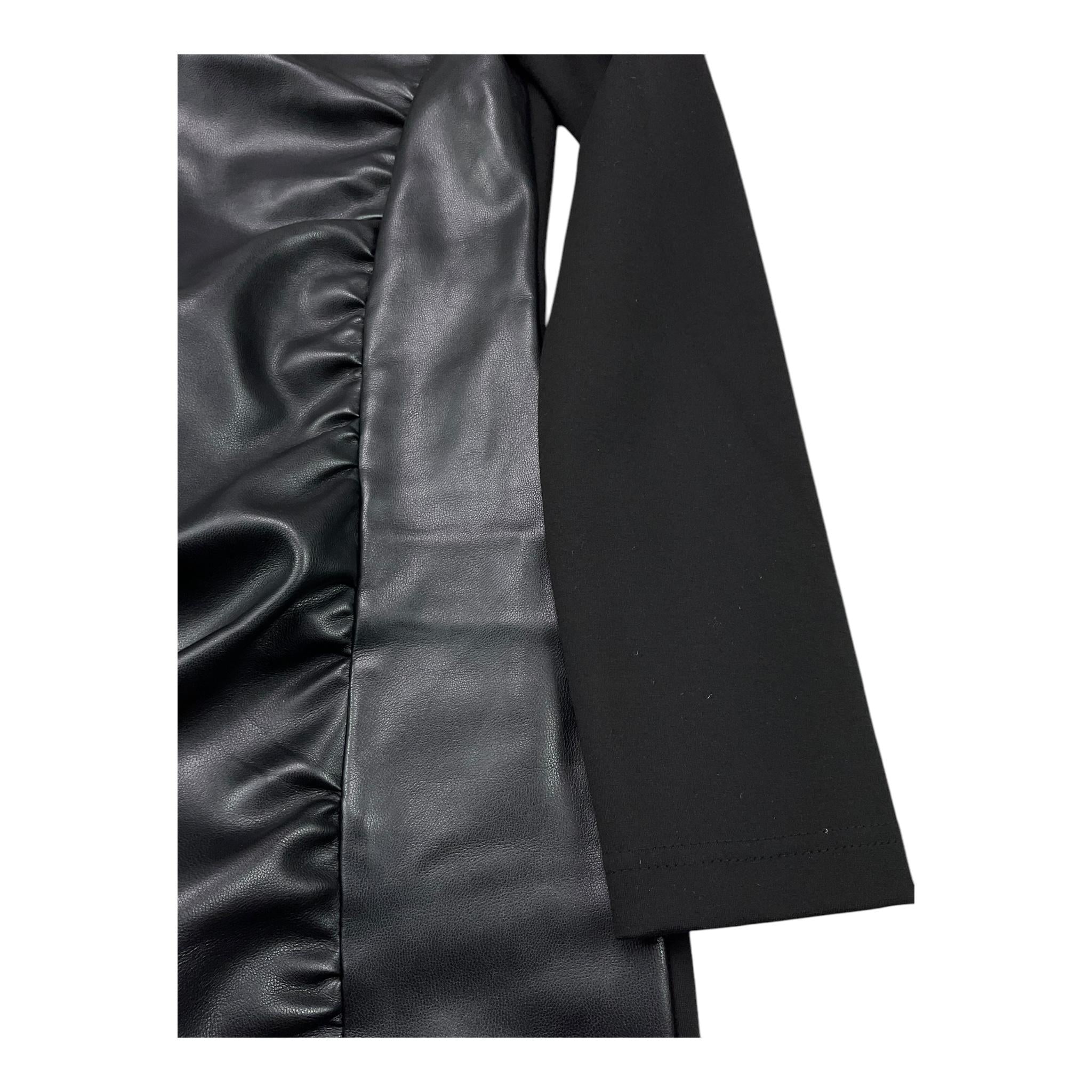 PATRIZIA PEPE abito manica lunga tinta unita in ecopelle Nero per Bambina 7A0508 NERO PATRIZIA PEPE 