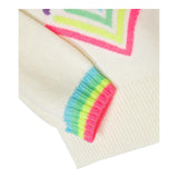Billieblush Maglia Tinta Unita Girocollo con Stampa Panna per Neonata
