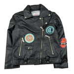 Just Cavalli Giubbino Ecopelle Tinta Unita per Bambino JGP260205GB NERO JUST CAVALLI 