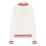 ETRO maglia tinta unita con profili in contrasto Bianco per Bambina GV9A30 BIANCO ETRO 