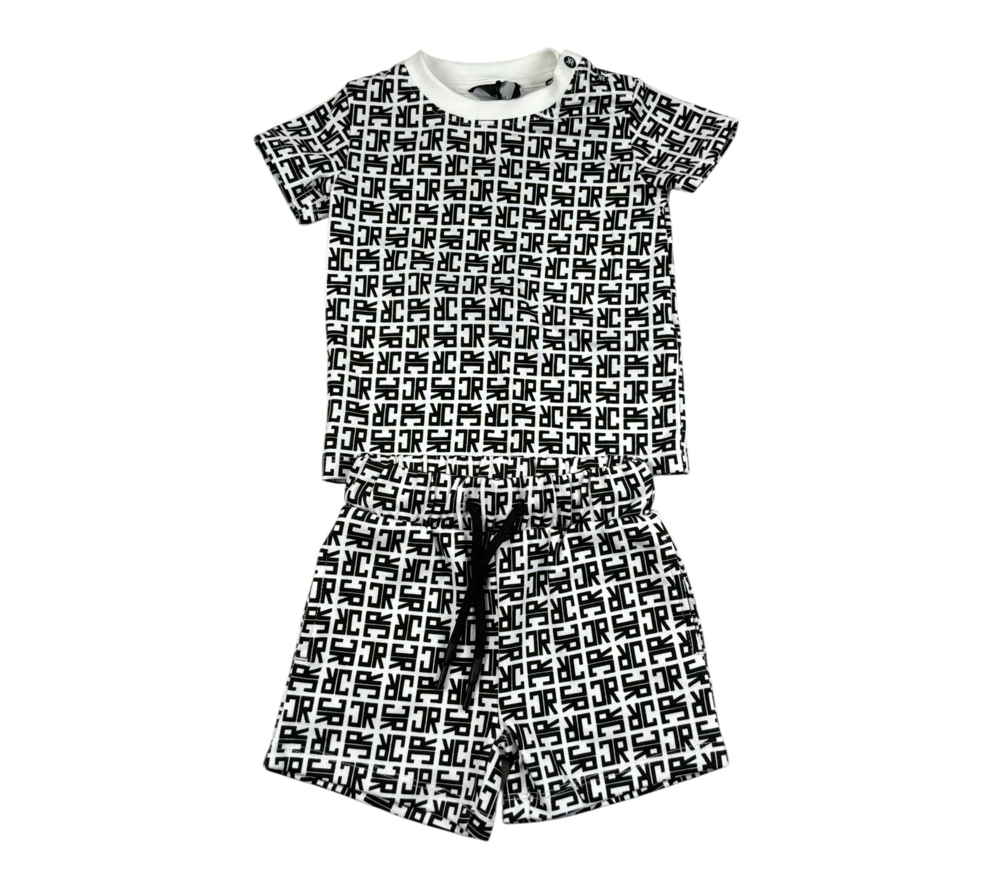 John Richmond Completo 2 Pezzi T-Shirt-Bermuda per Neonato RIP26023CJ BIANCO JOHN RICHMOND 