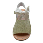 Qkis Sandalo Tinta Unita con Brillantini per Bambina IT1010 VERDE QKIS 