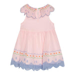 Stella Mccartney Abito Mezza Manica Tinta Unita con Ricami per Bambina TW1052J ROSA STELLA McCARTNEY 