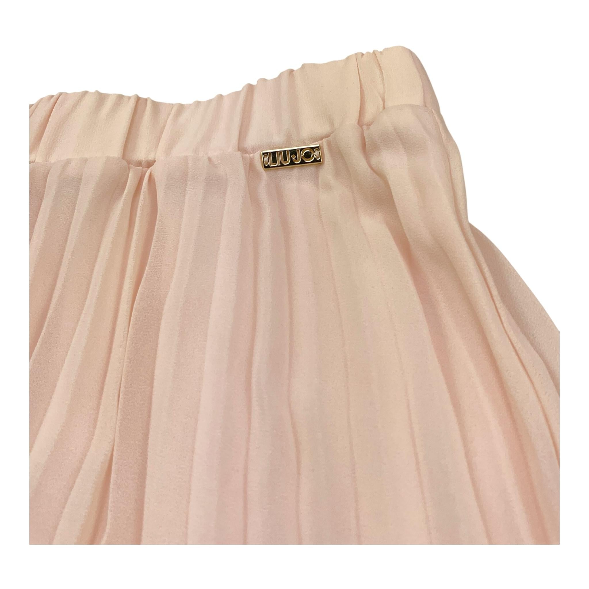 Liu Jo Gonna Tinta Unita con Elastico In Vita per Bambina GA4205 ROSA LIU JO 