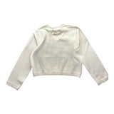 Twinset Coprispalle Tinta Unita Con Bottoni Panna Per Bambina