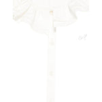 Monnalisa Camicia Tinta Unita con Colletto per Bambina 17EPAT BIANCO MONNALISA 