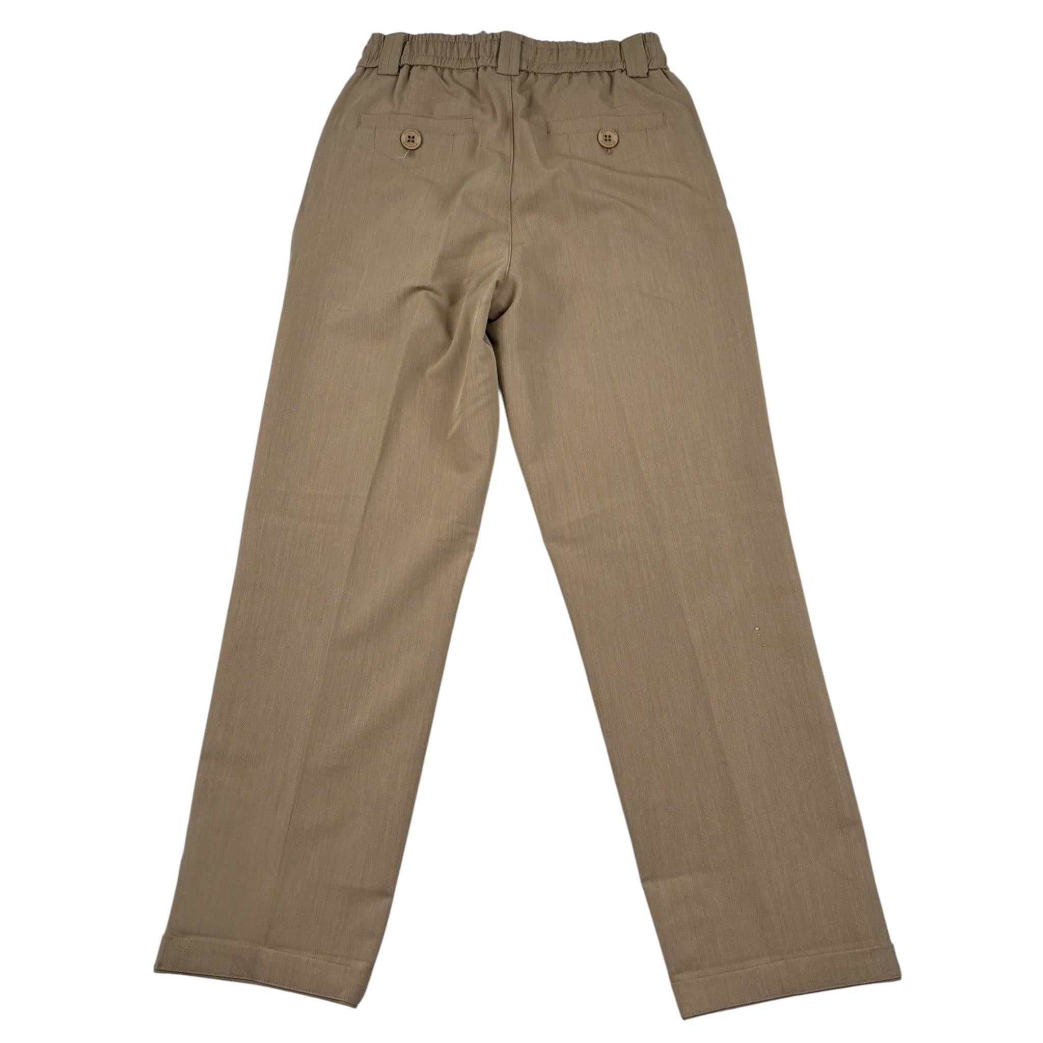 Jeckerson Pantalone Tinta Unita con Elastico In Vita per Bambino J3906 FANGO JECKERSON 