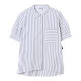 Aspesi Camicia Mezza Manica Tinta Unita Fantasia A Righe per Bambina S25044CLC6065X BIANCO ASPESI 