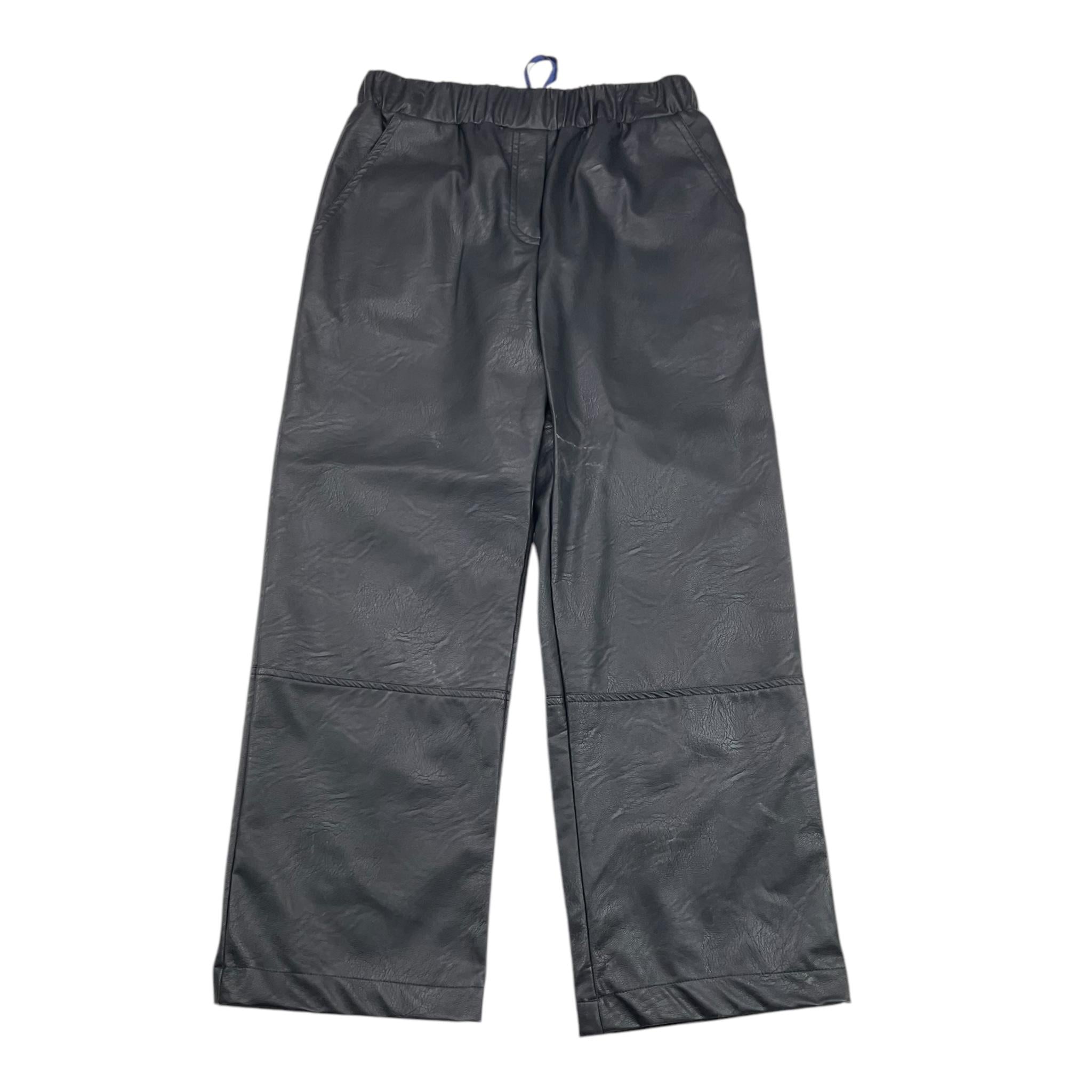 PICCOLA LUDO pantalone modello a palazzo tinta unita in ecopelle Nero per Bambina BS9WB001 NERO PICCOLA LUDO 