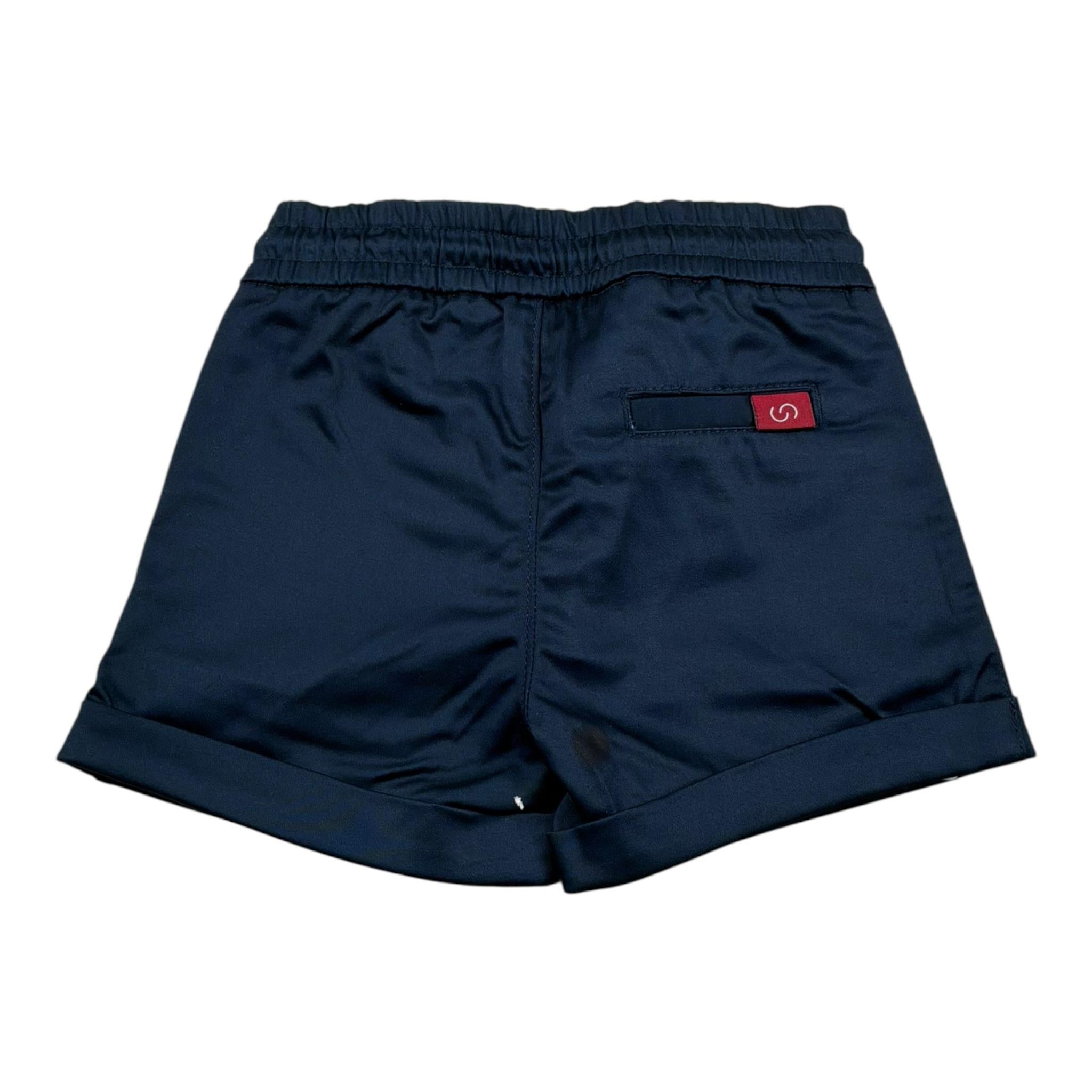 Siviglia Bermuda Tinta Unita con Elastico In Vita per Neonato SVNSO17309 BLU SIVIGLIA 