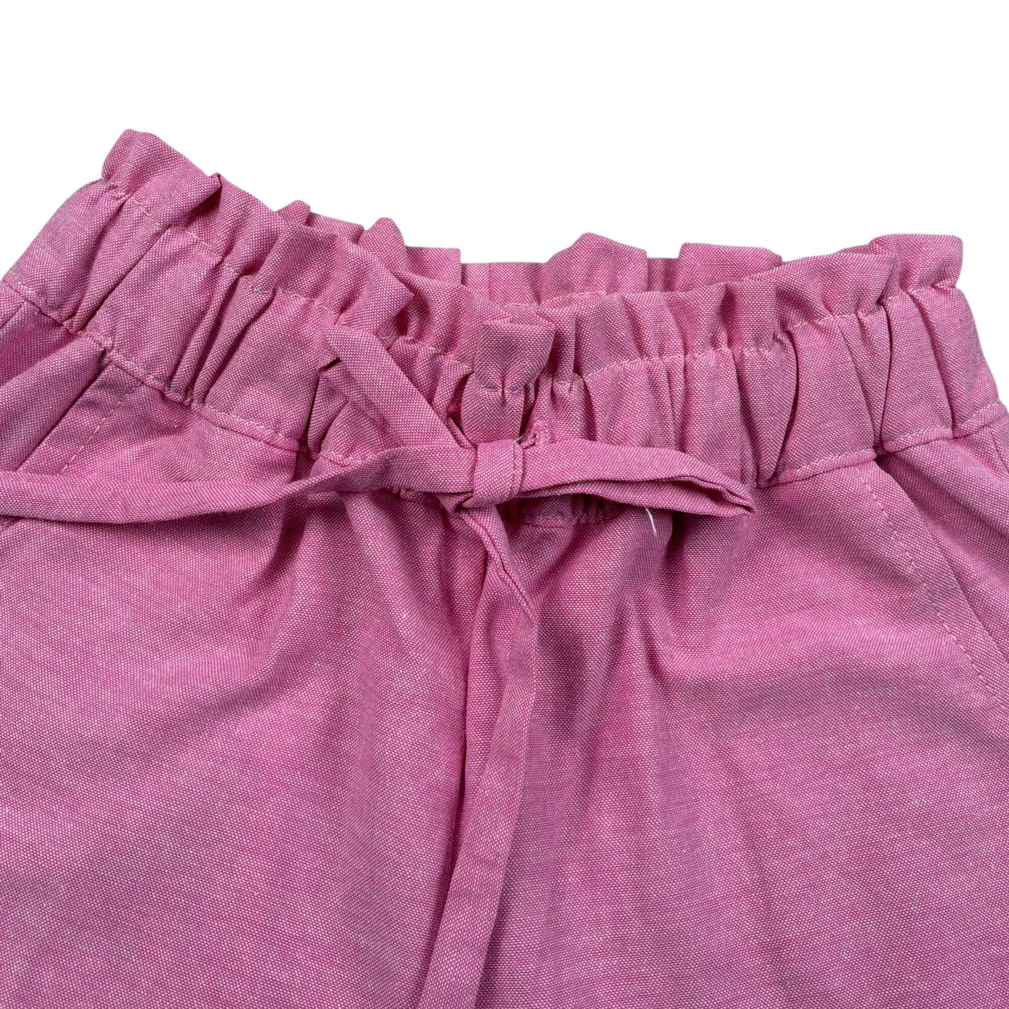 Malvi & Co Short Tinta Unita con Elastico In Vita per Neonata S25M032SHLCN ROSA MALVI & CO 