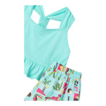 Mayoral Completo 2 Pezzi Top-Short per Neonata 3215N VERDE ACQUA MAYORAL 