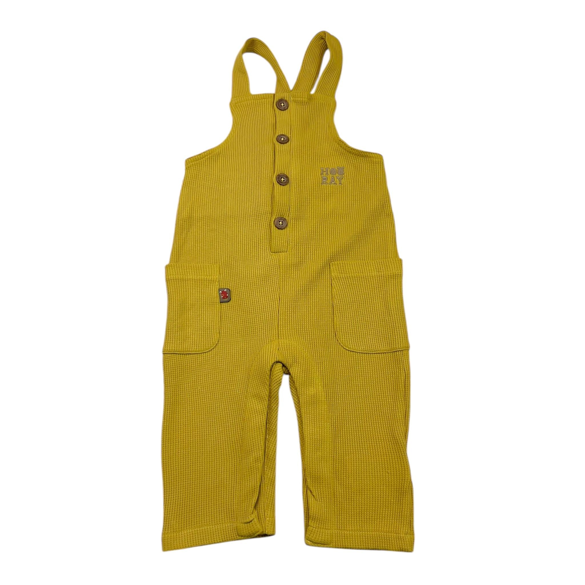 YATSI BABY salopette tinta unita con bottoni Giallo per Neonato 24431560 GIALLO YATSI BABY 