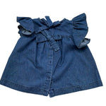 Le Bebe Camicia Giromanica Tinta Unita per Neonata LBG6424 BLU LE BEBE 