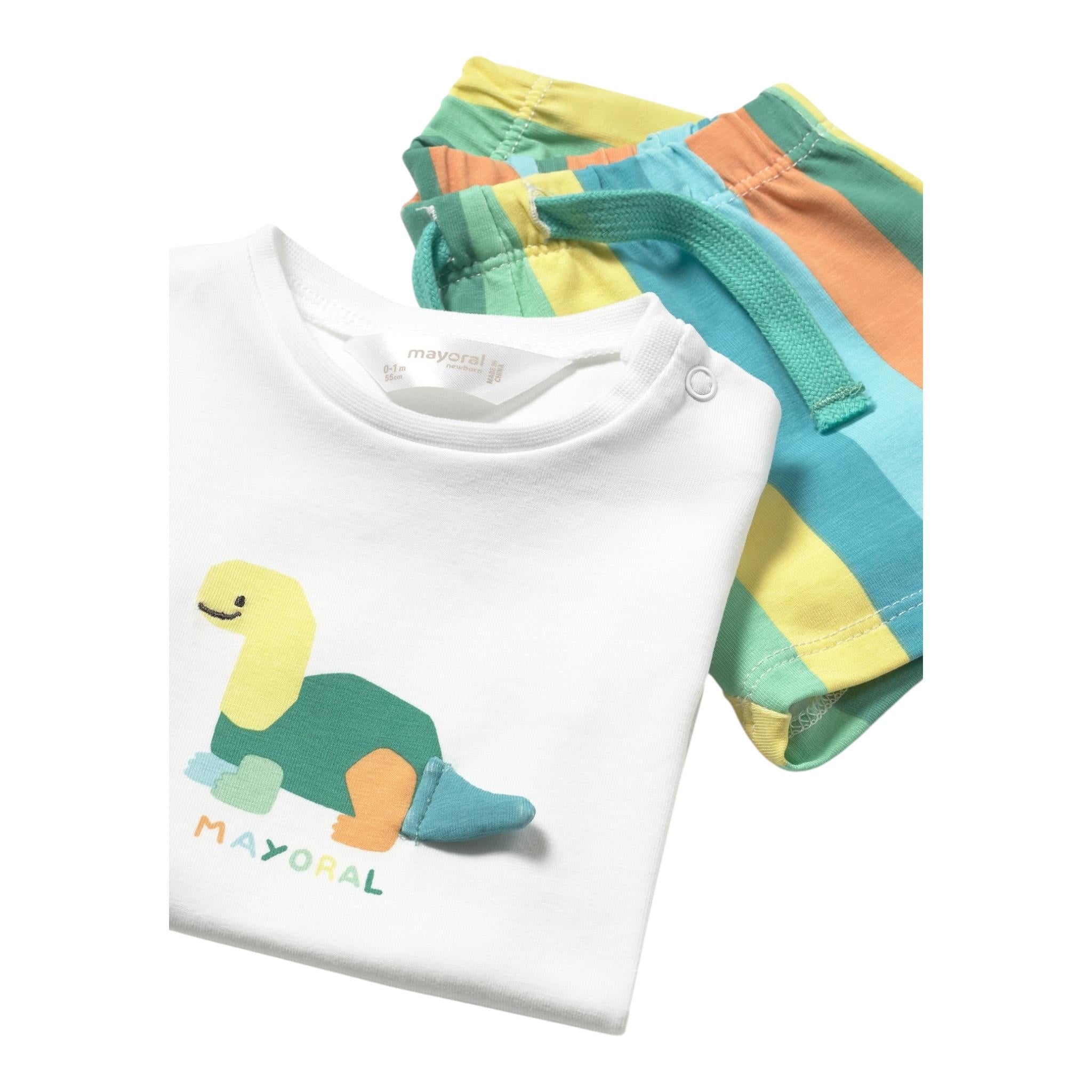Mayoral Completo 2 Pezzi Canotte-Bermuda per Neonato COMPM BIANCO MAYORAL 