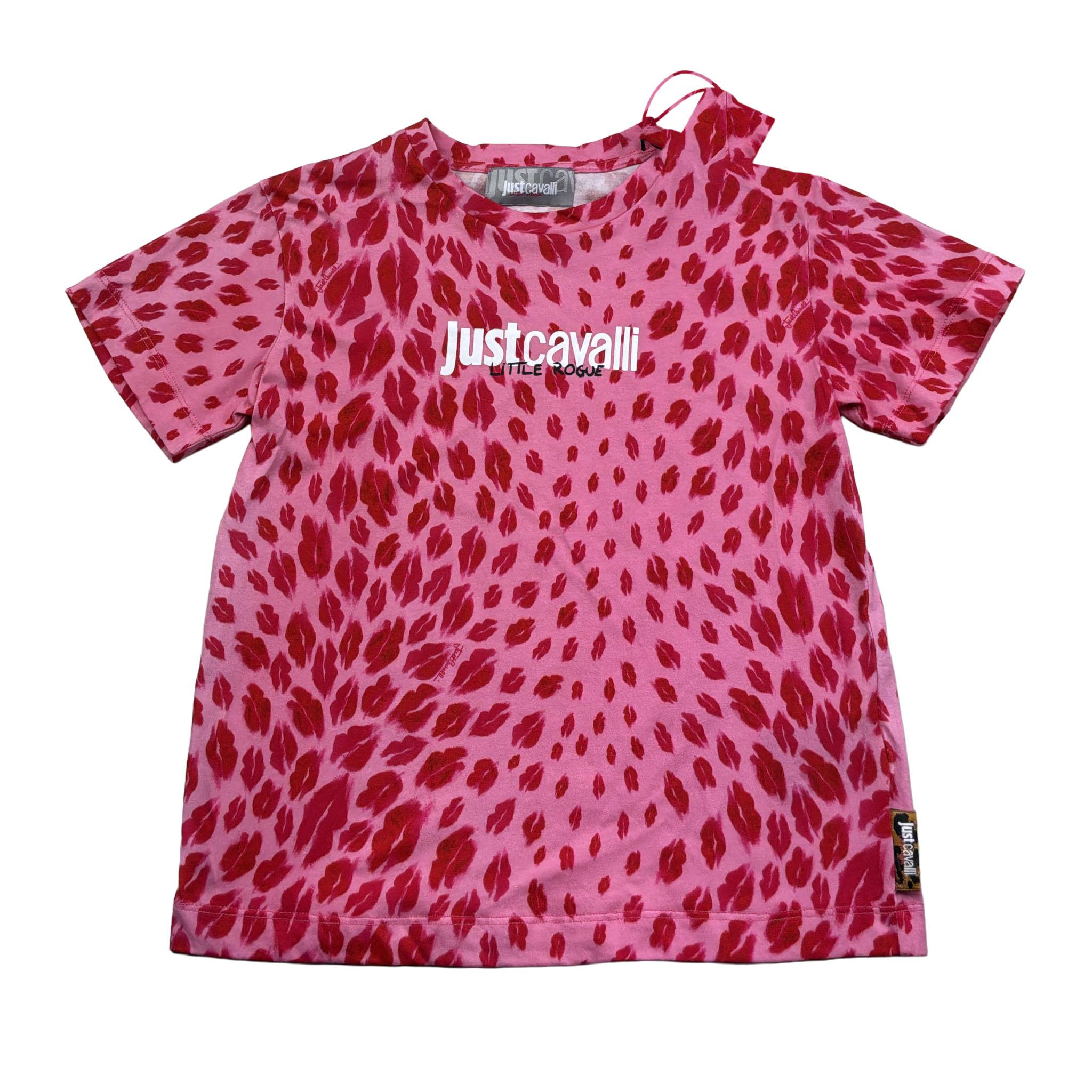 Just Cavalli T-Shirt Girocollo Stampa Fantasia per Bambina JGP26045TS ROSA JUST CAVALLI 