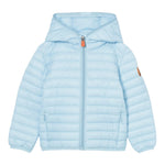 Save The Duck Giubbino Tinta Unita con Zip E Cappuccio per Neonato J30650 AZZURRO SAVE THE DUCK 