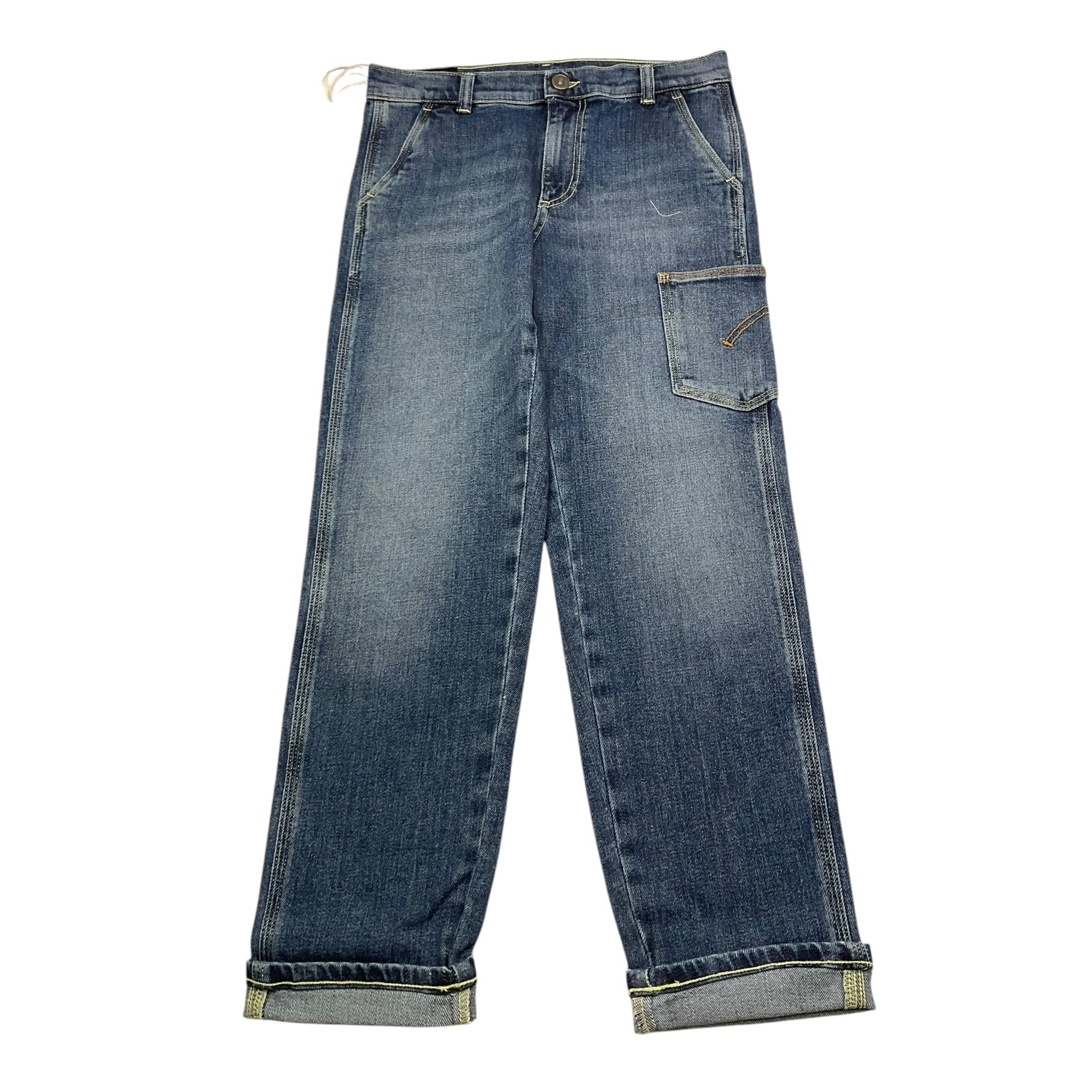 Dondup Jeans Tinta Unita con Tasche Americane per Bambino DMPA135 BLU DONDUP 